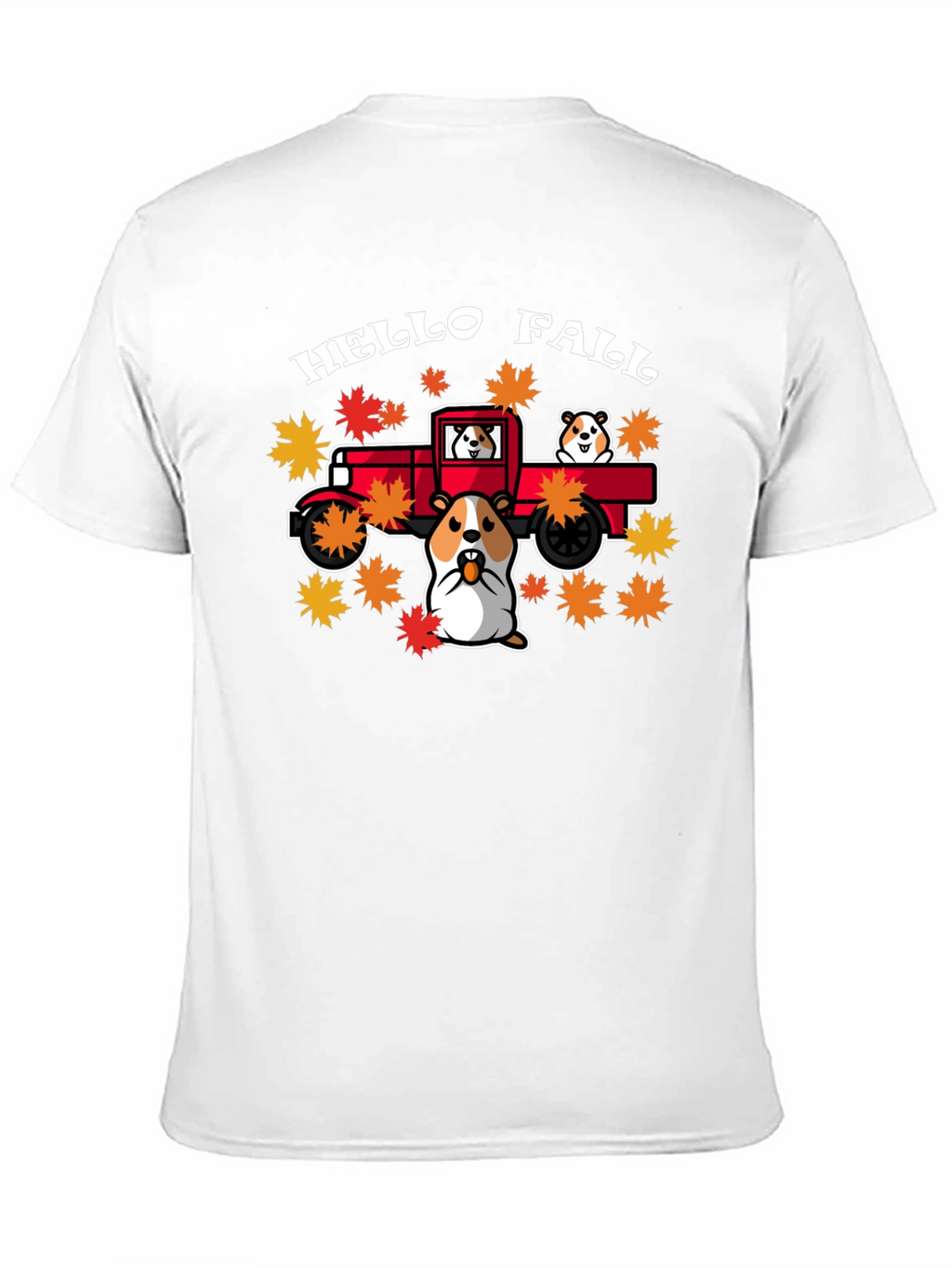 Hello Fall Hamster Truck T-Shirt
