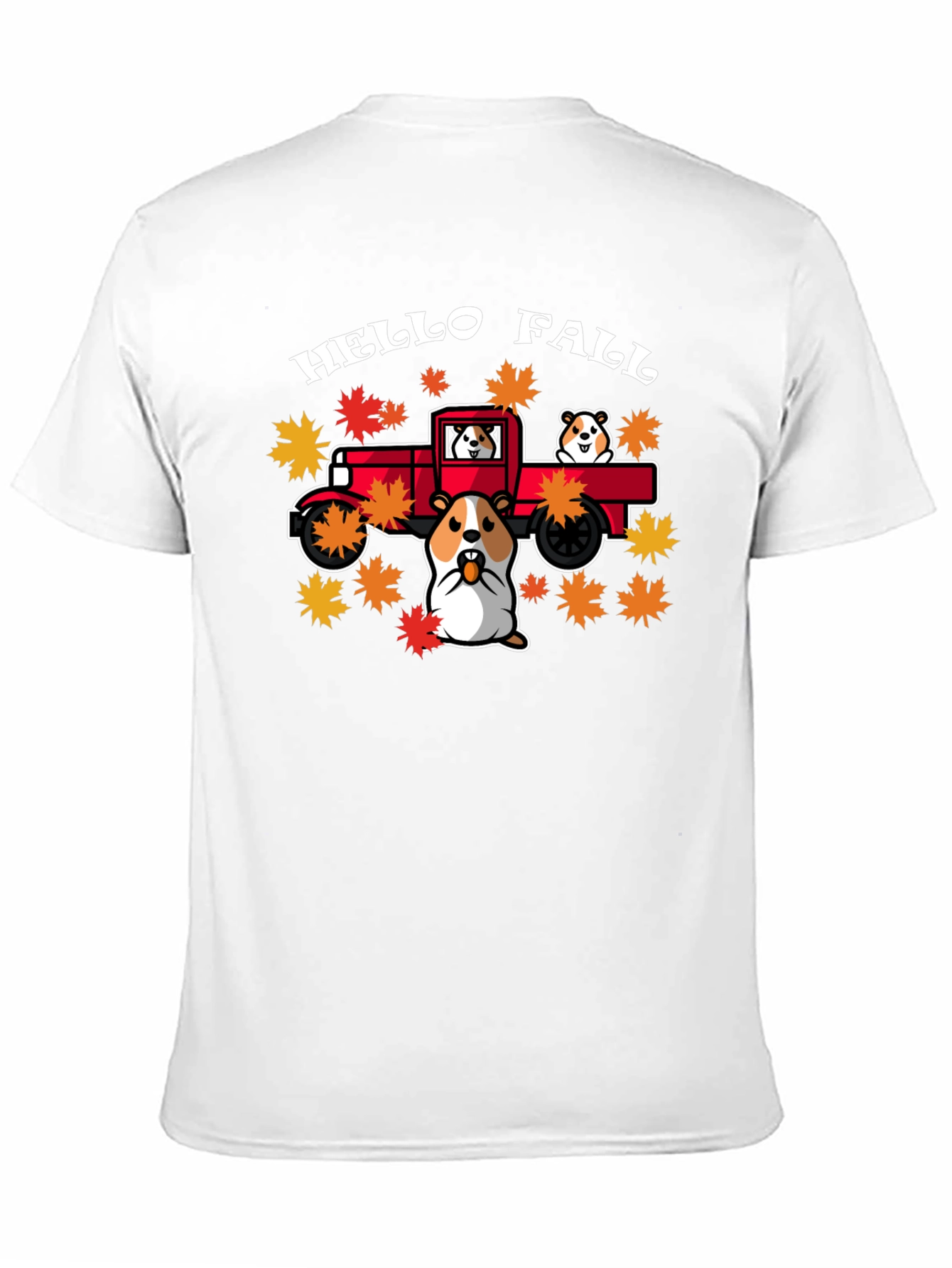 Hello Fall Hamster Truck T-Shirt