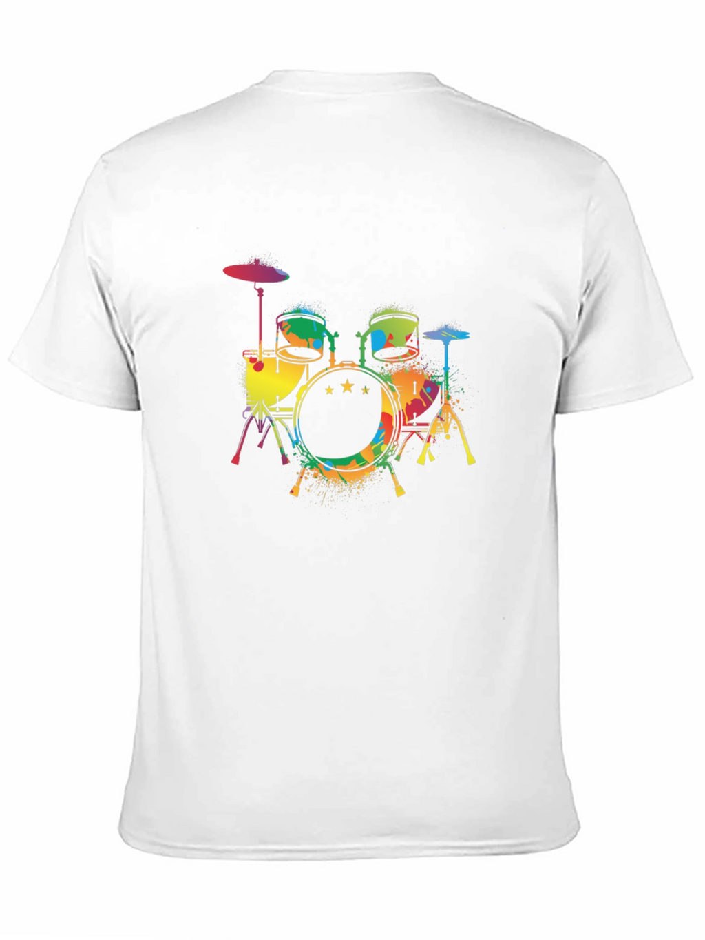 Colorful Drums Graphic T-Shirt