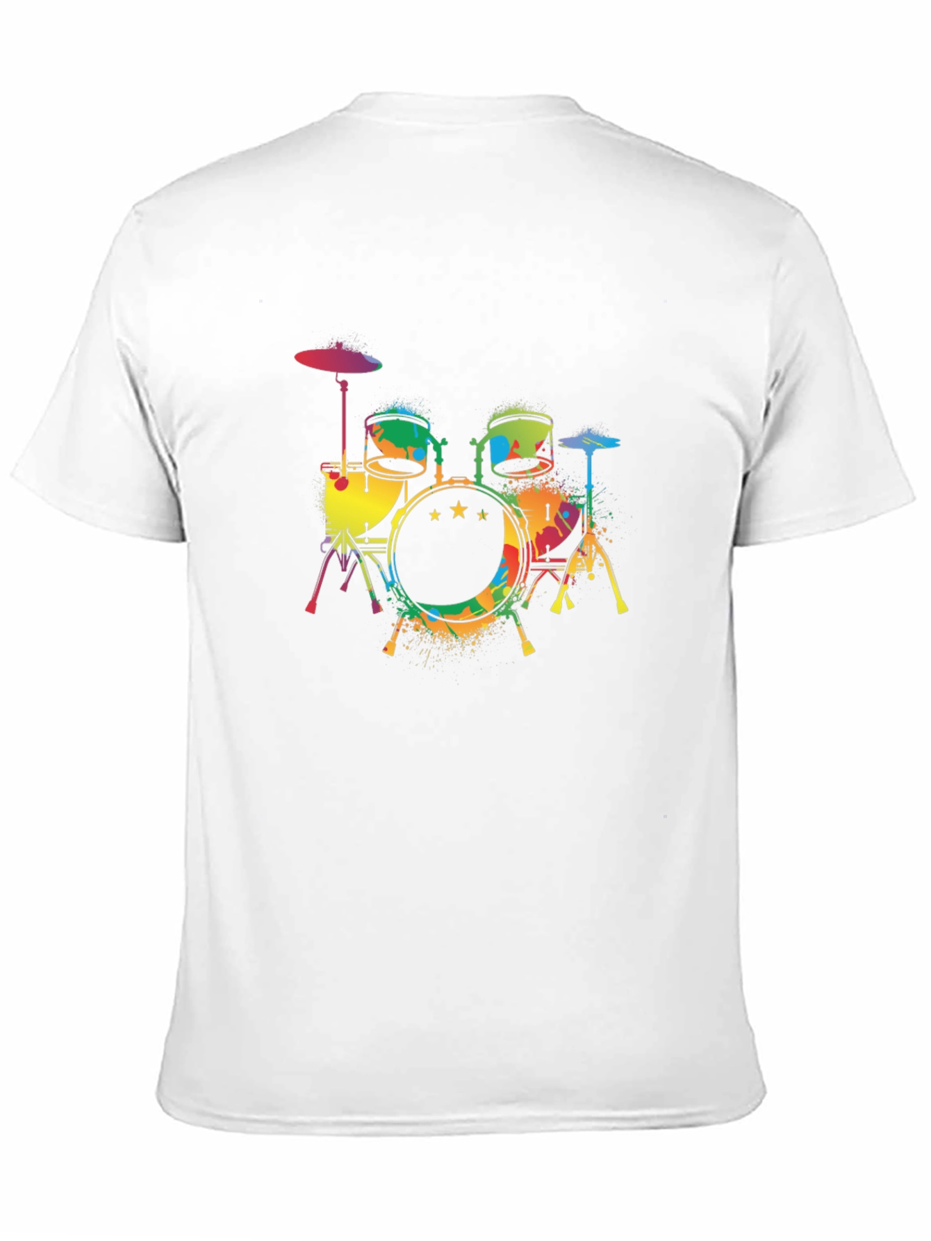 Colorful Drums Graphic T-Shirt