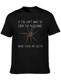 Nightmare Spider Graphic Tee - Black Cotton T-Shirt