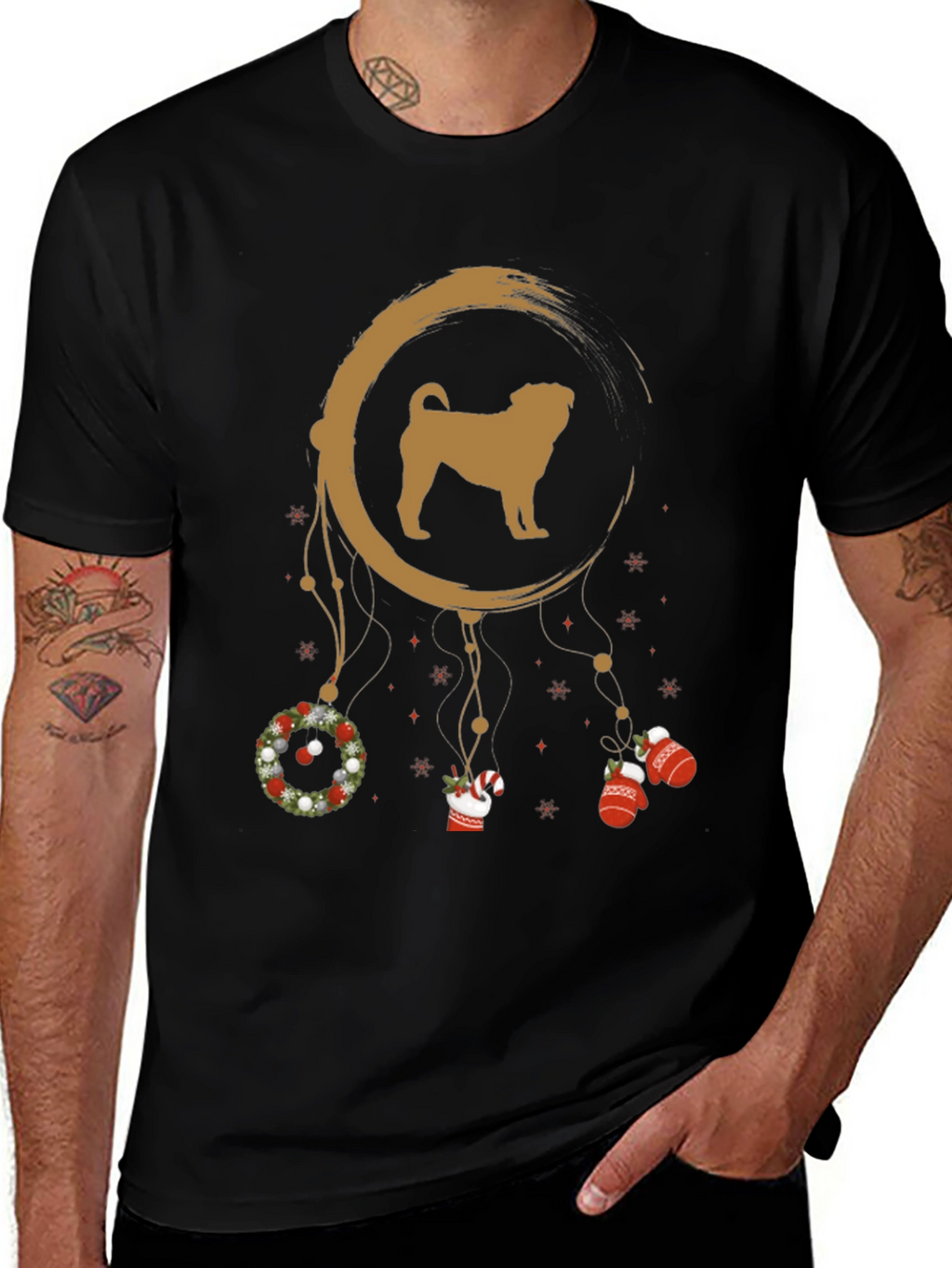 Festive Dog Dreamcatcher Tee