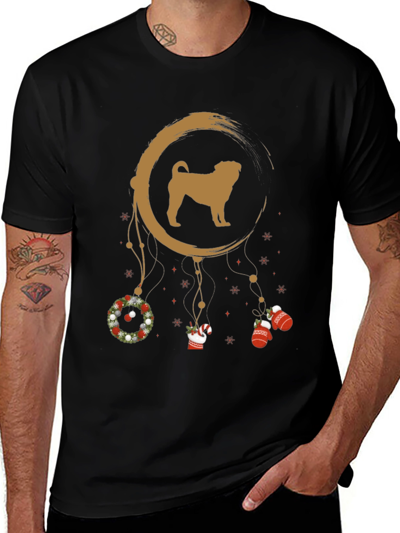 Festive Dog Dreamcatcher Tee
