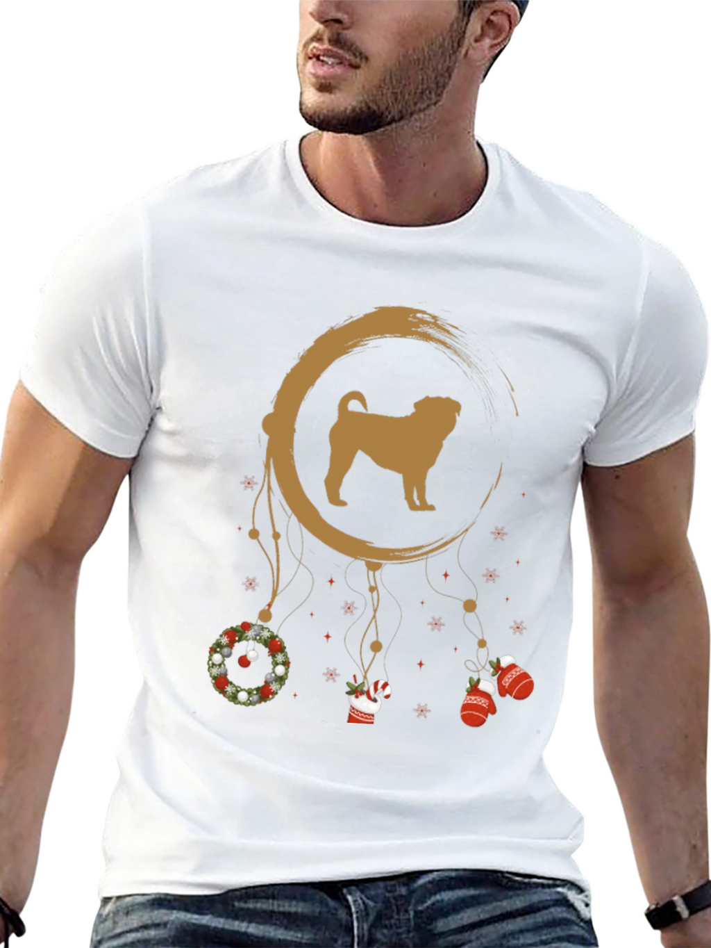 Festive Dog Dreamcatcher Tee