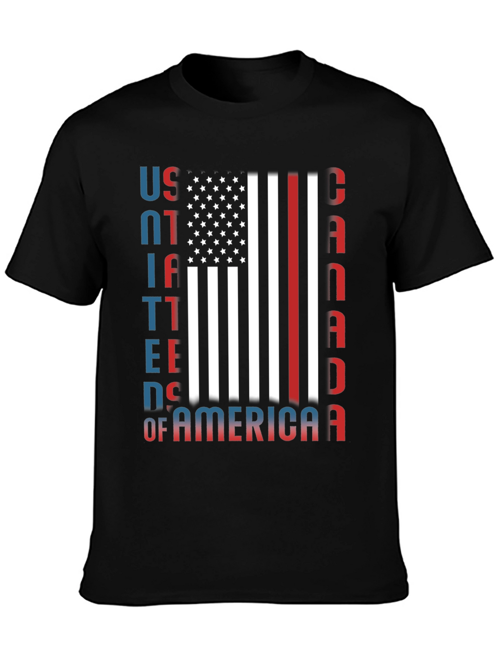 USA Canada Patriotic Graphic Tee