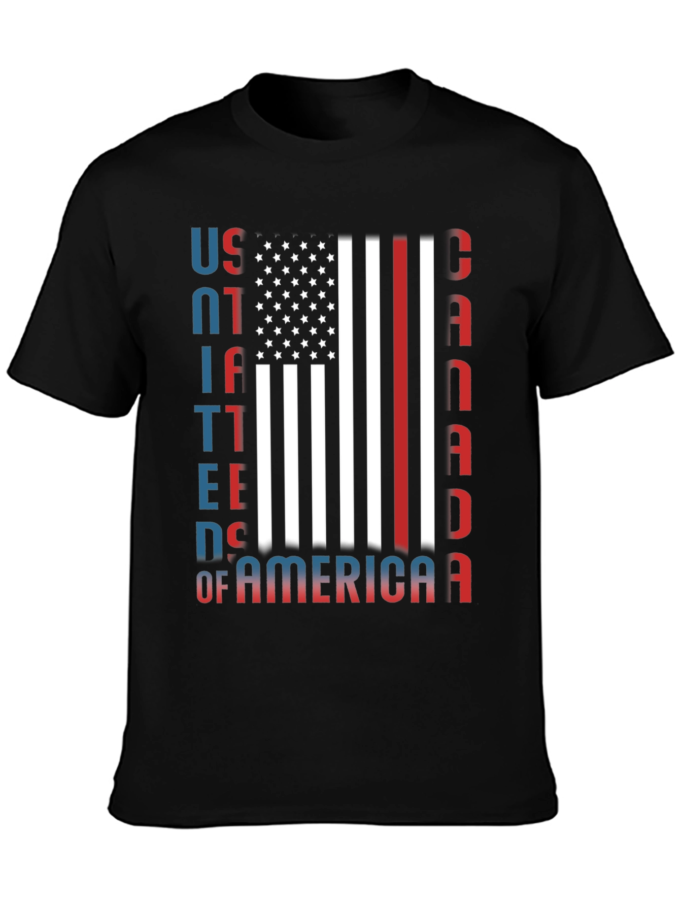 USA Canada Patriotic Graphic Tee