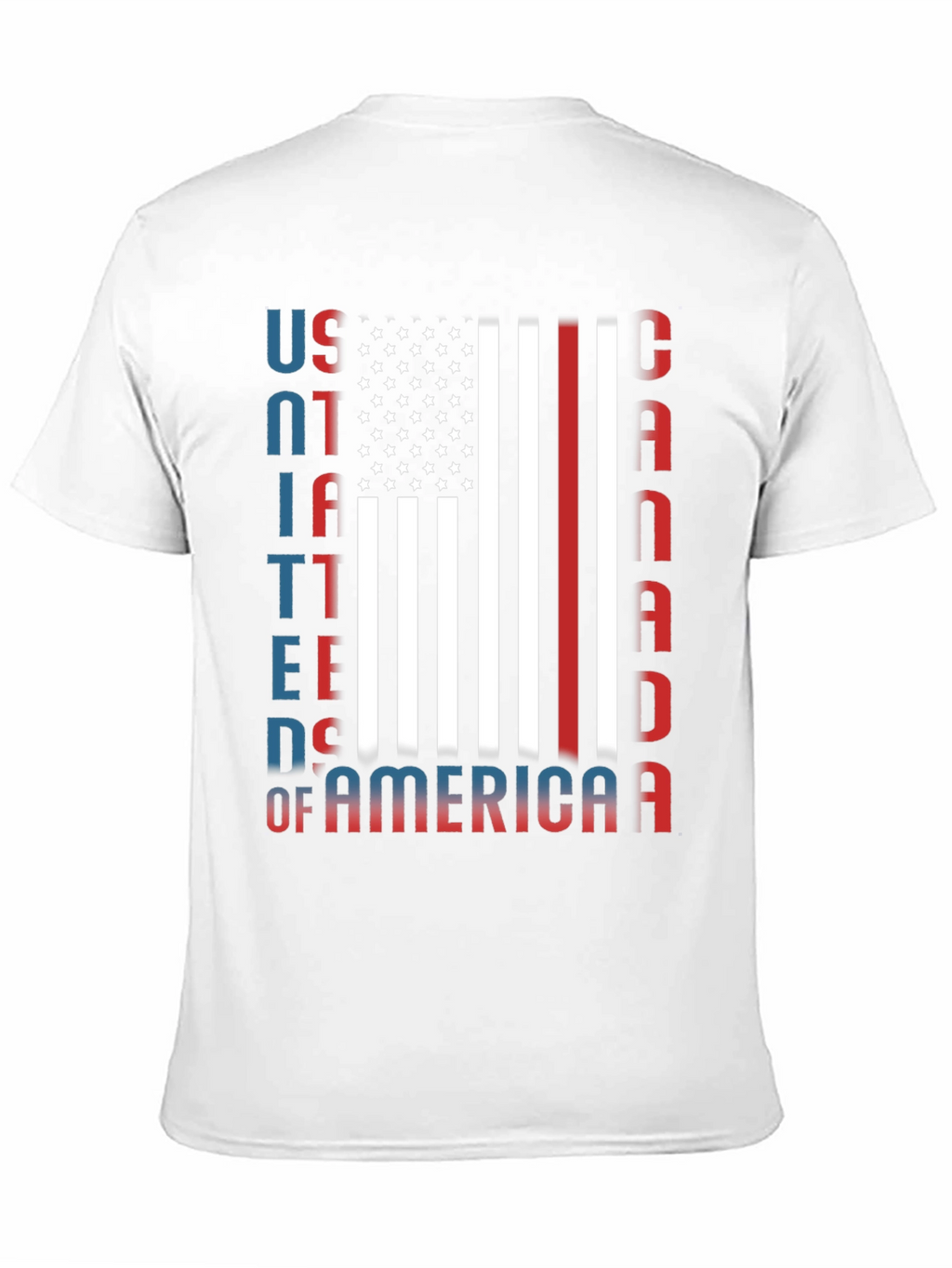USA Canada Patriotic Graphic Tee