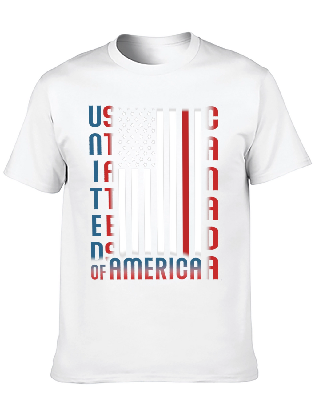 USA Canada Patriotic Graphic Tee