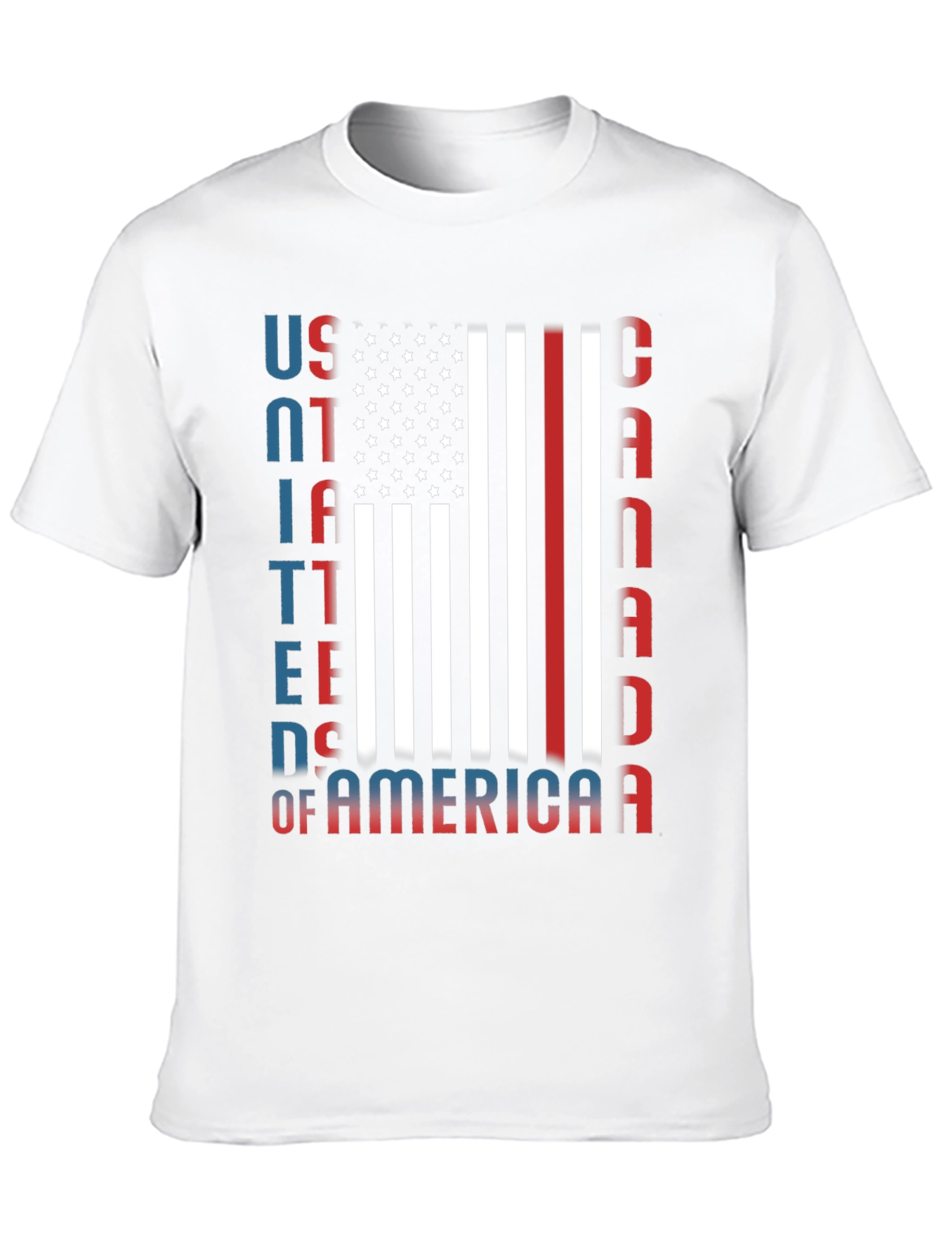 USA Canada Patriotic Graphic Tee