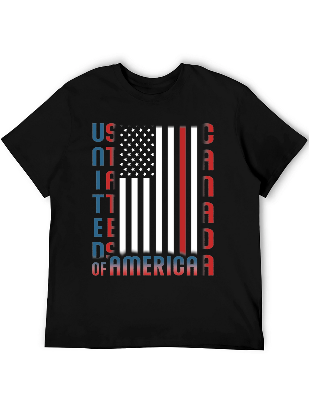 USA Canada Patriotic Graphic Tee