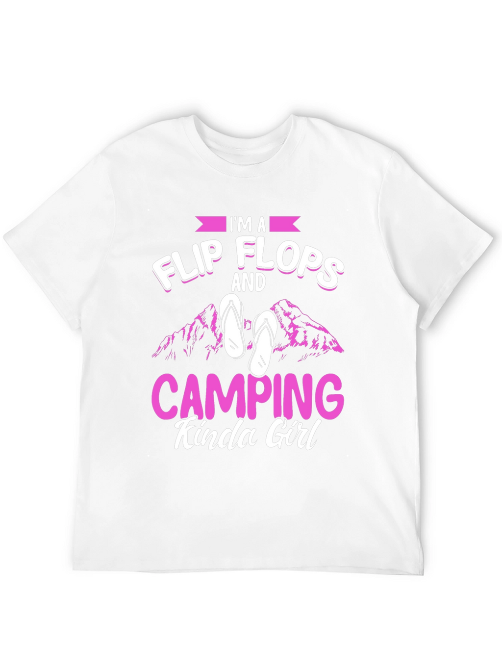 Flip Flops & Camping Girl T-Shirt