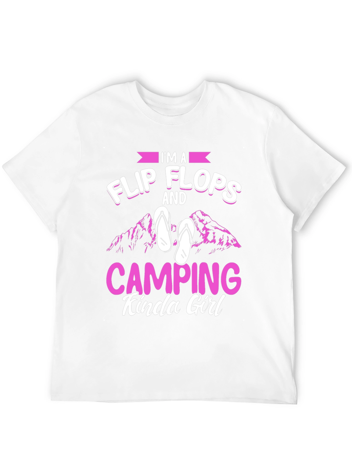 Flip Flops & Camping Girl T-Shirt