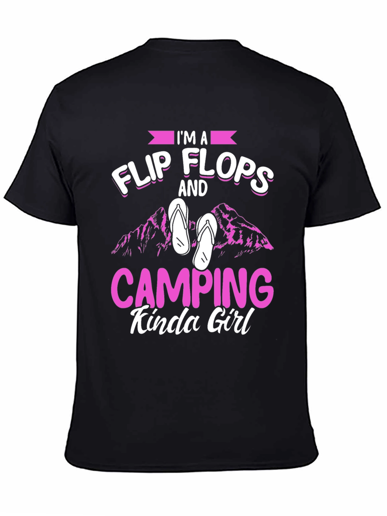 Flip Flops & Camping Girl T-Shirt