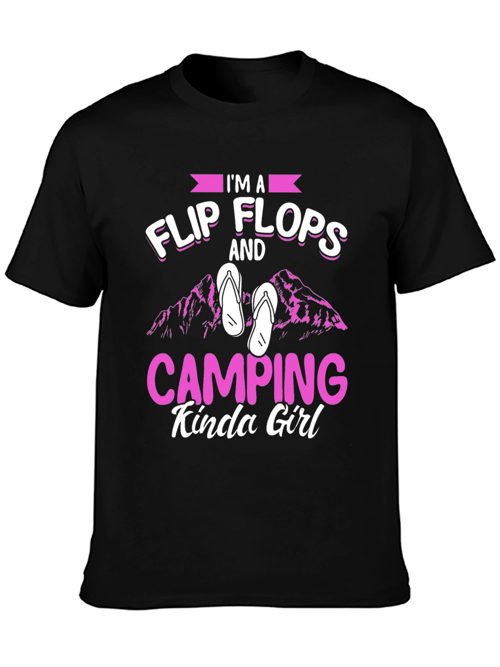 Flip Flops & Camping Girl T-Shirt