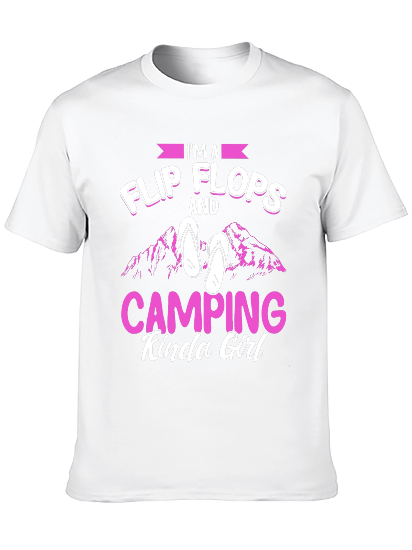 Flip Flops & Camping Girl T-Shirt