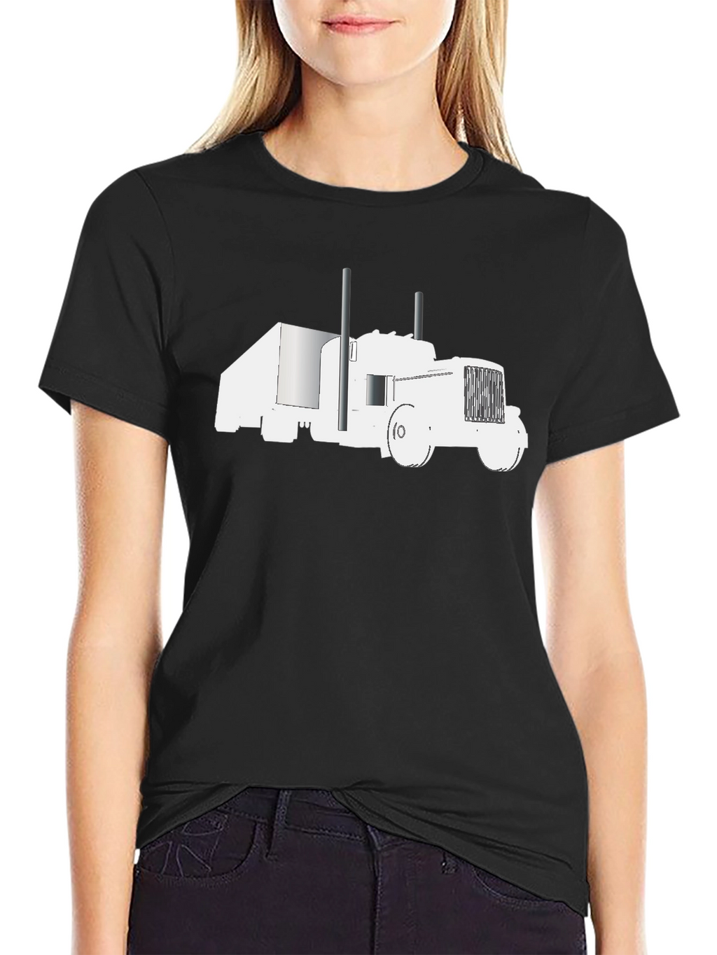Black Truck Graphic Tee - Classic Style