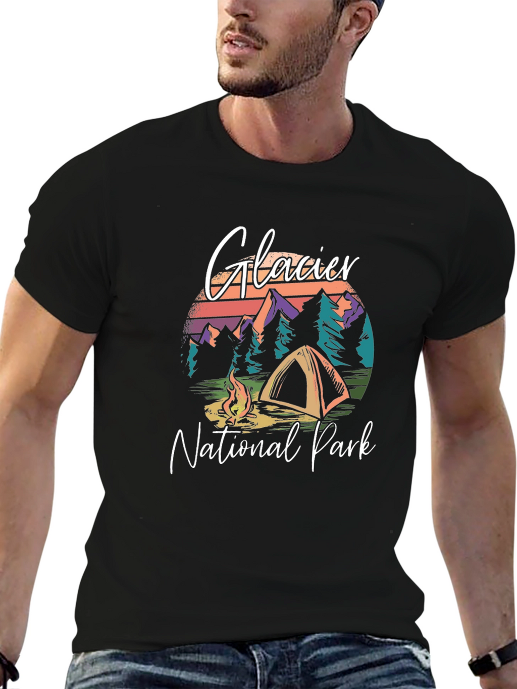 Glacier National Park Graphic T-Shirt