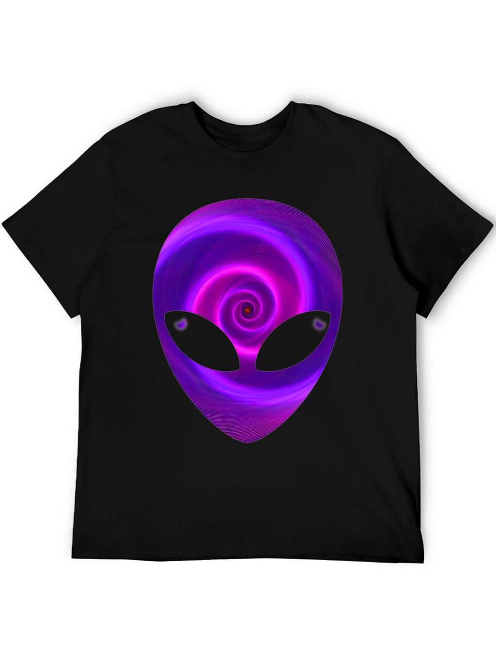 Alien Swirl Graphic T-Shirt - Mens Black Tee