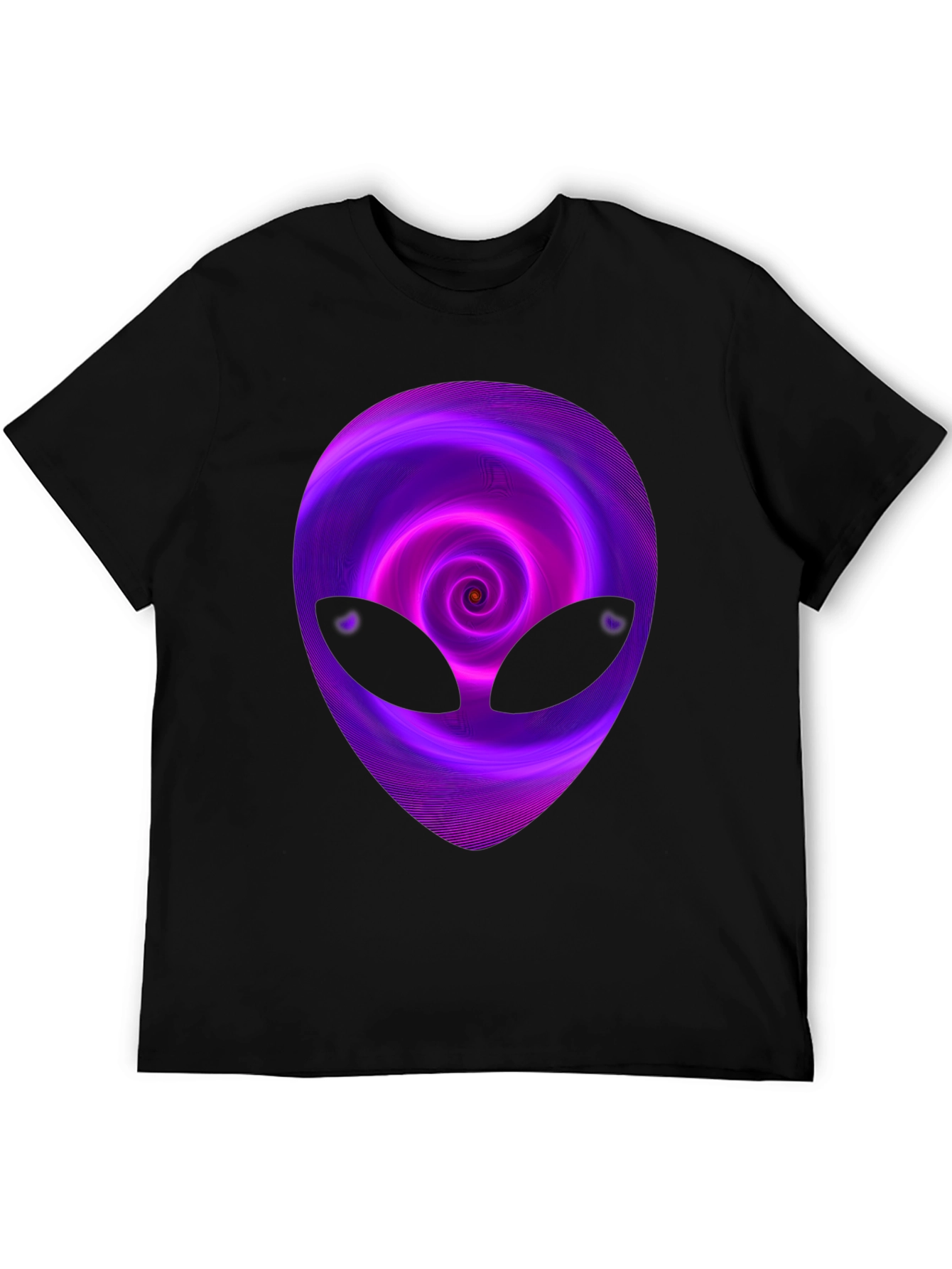 Alien Swirl Graphic T-Shirt - Mens Black Tee