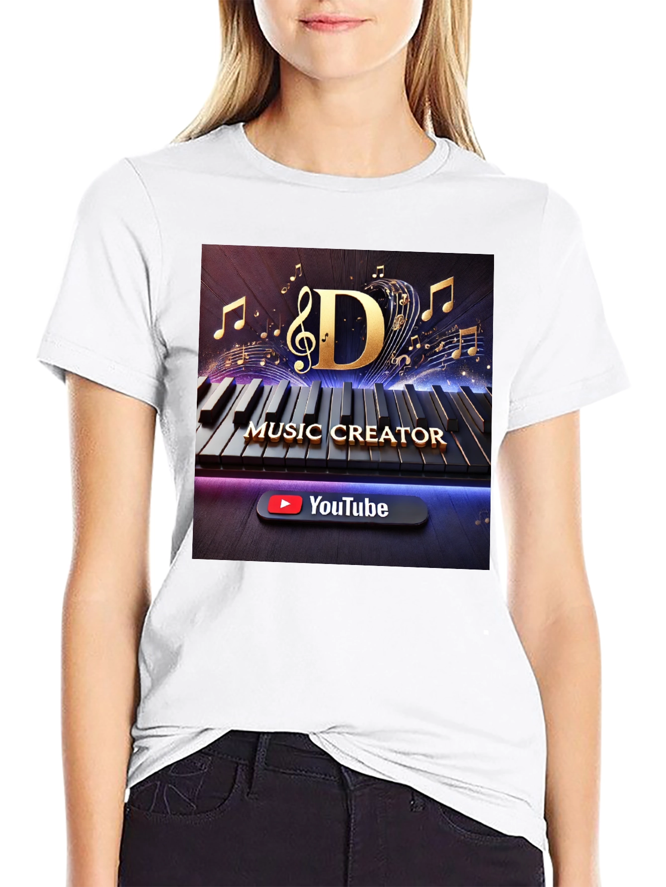 Music Creator T-Shirt - Keyboard Design