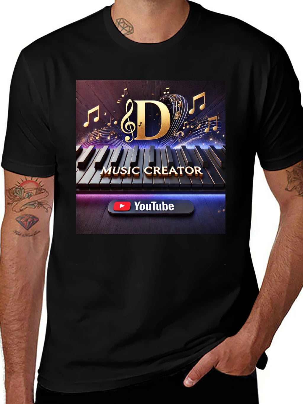 Music Creator T-Shirt - Keyboard Design