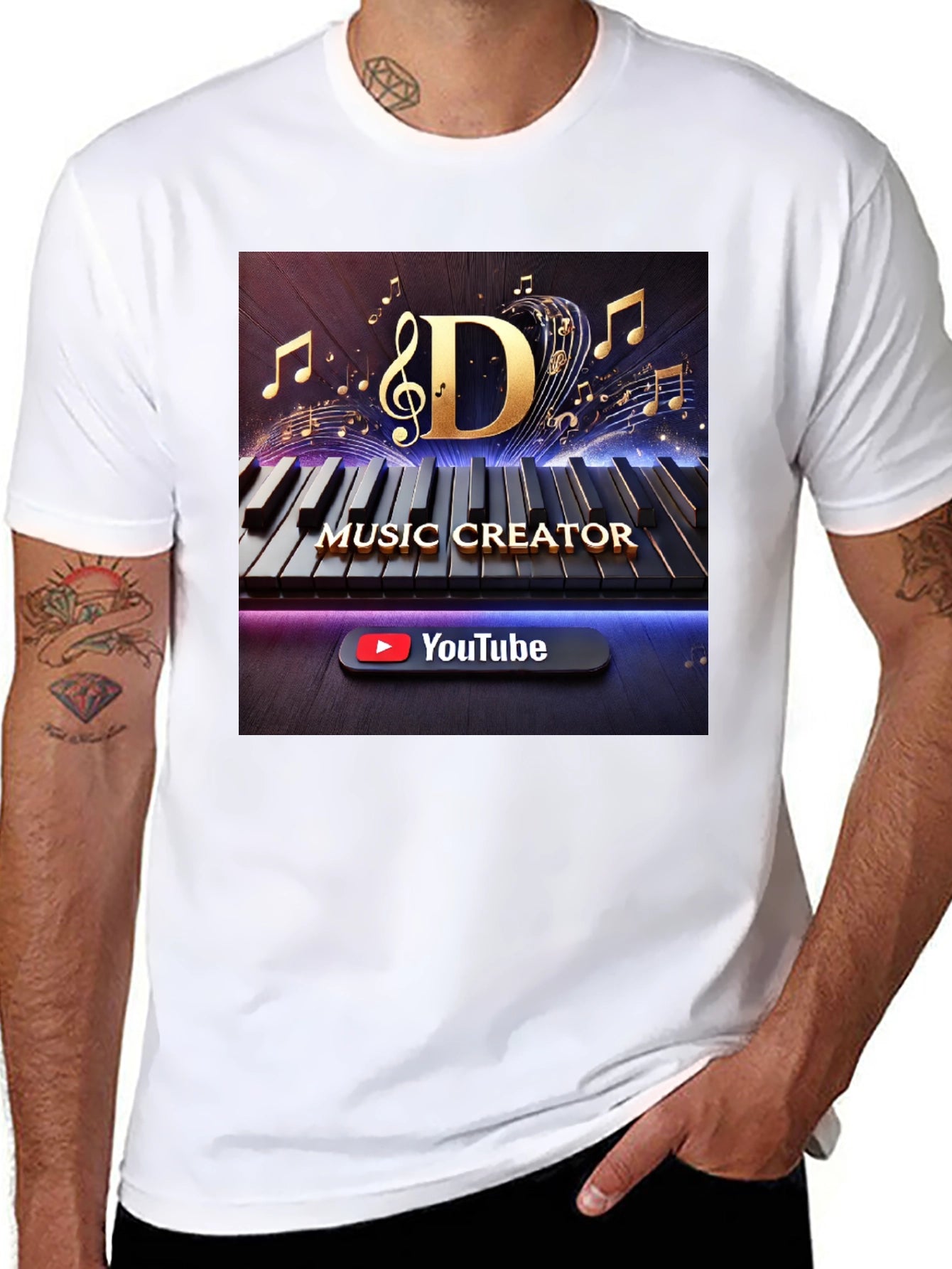 Music Creator T-Shirt - Keyboard Design