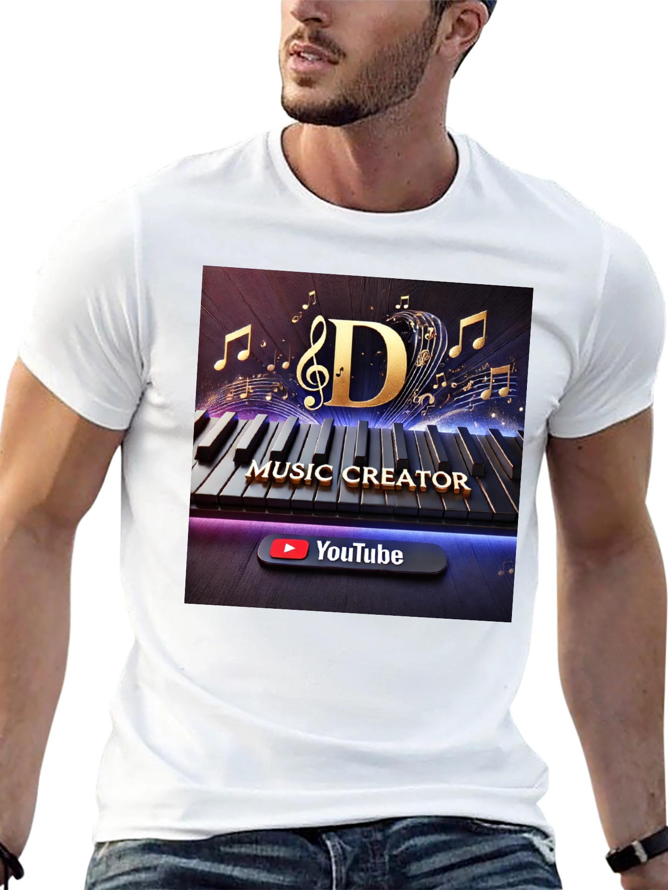 Music Creator T-Shirt - Keyboard Design