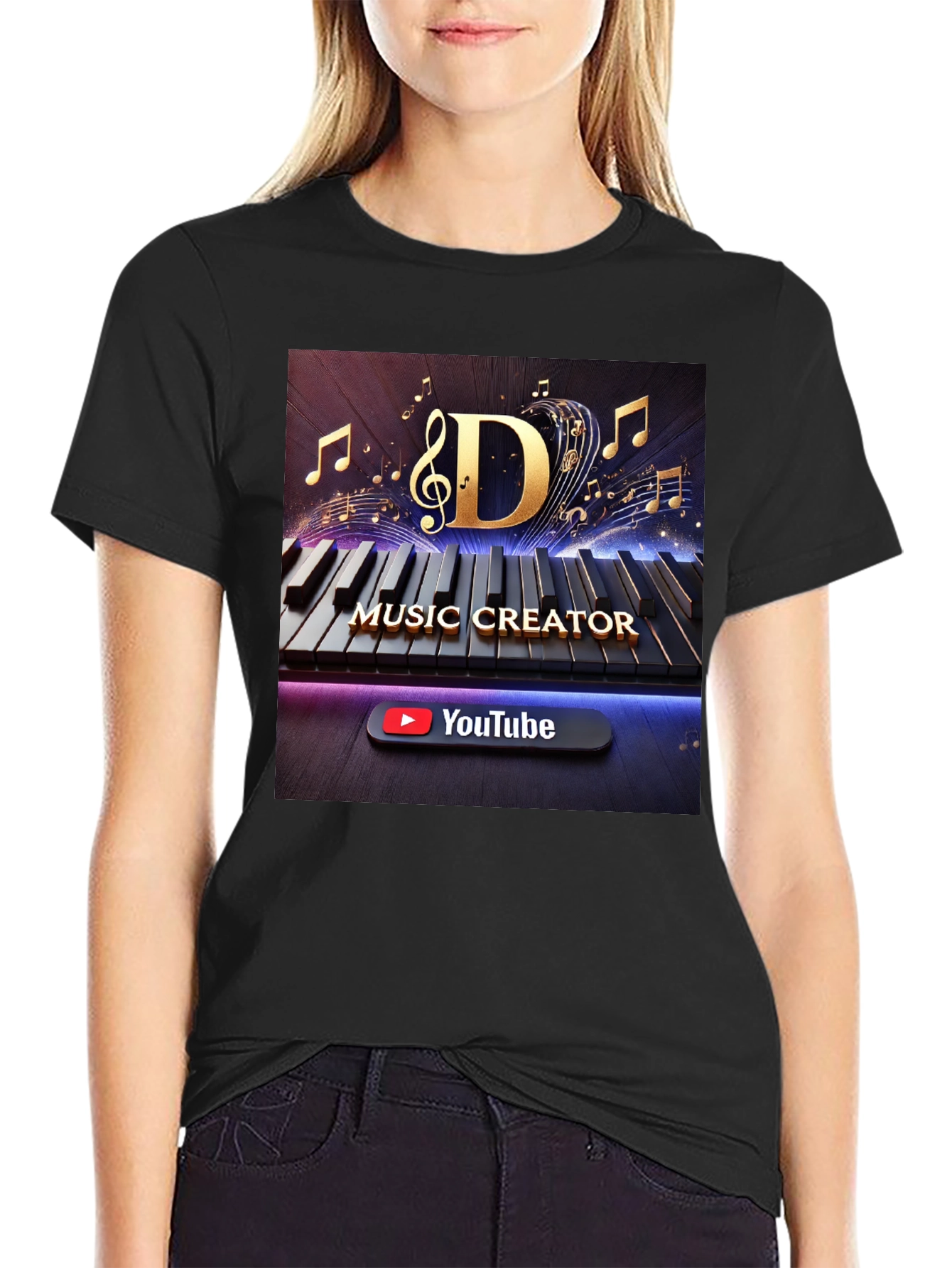 Music Creator T-Shirt - Keyboard Design