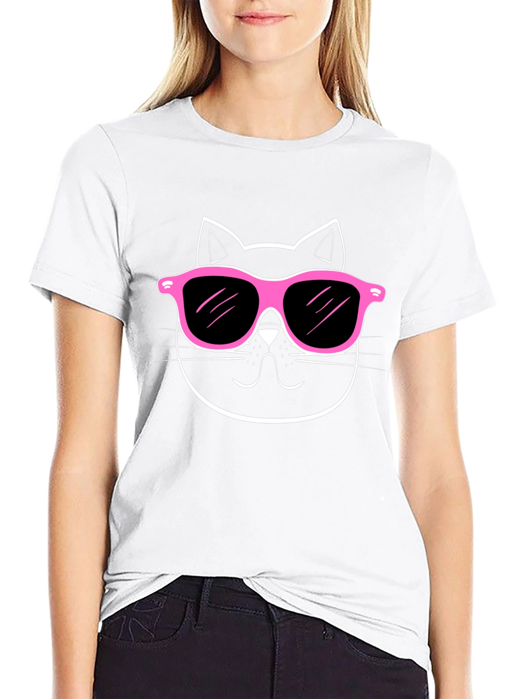 Cool Cat Sunglasses Graphic T-Shirt