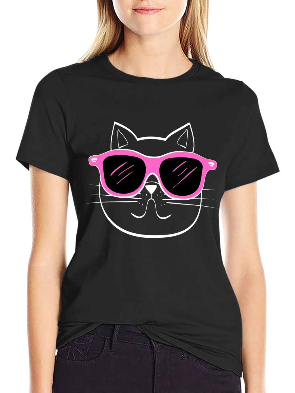 Cool Cat Sunglasses Graphic T-Shirt