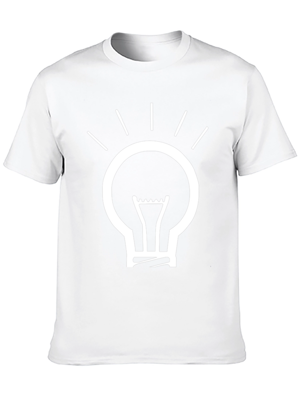Idea Light Bulb Graphic T-Shirt - Black