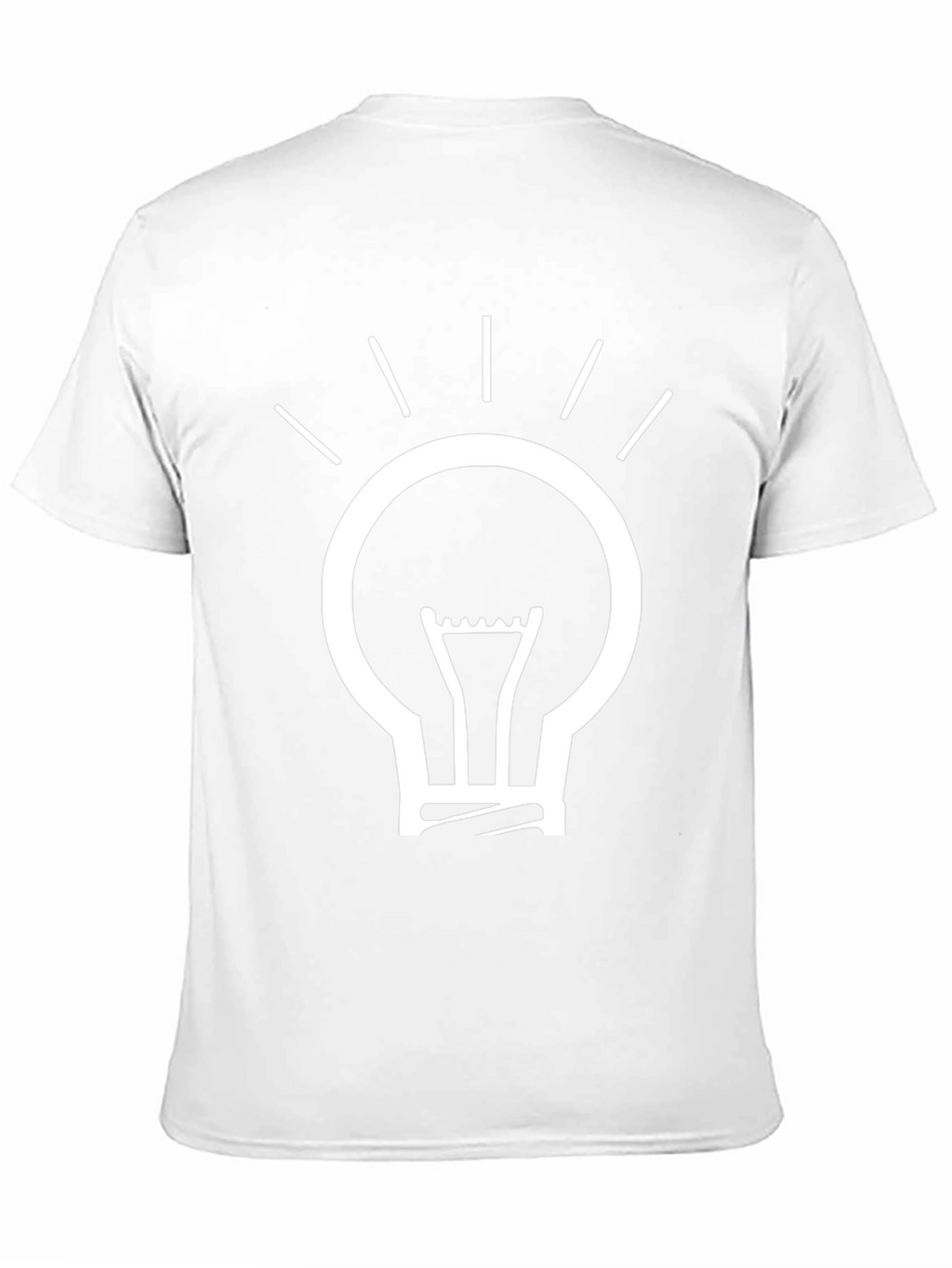 Idea Light Bulb Graphic T-Shirt - Black