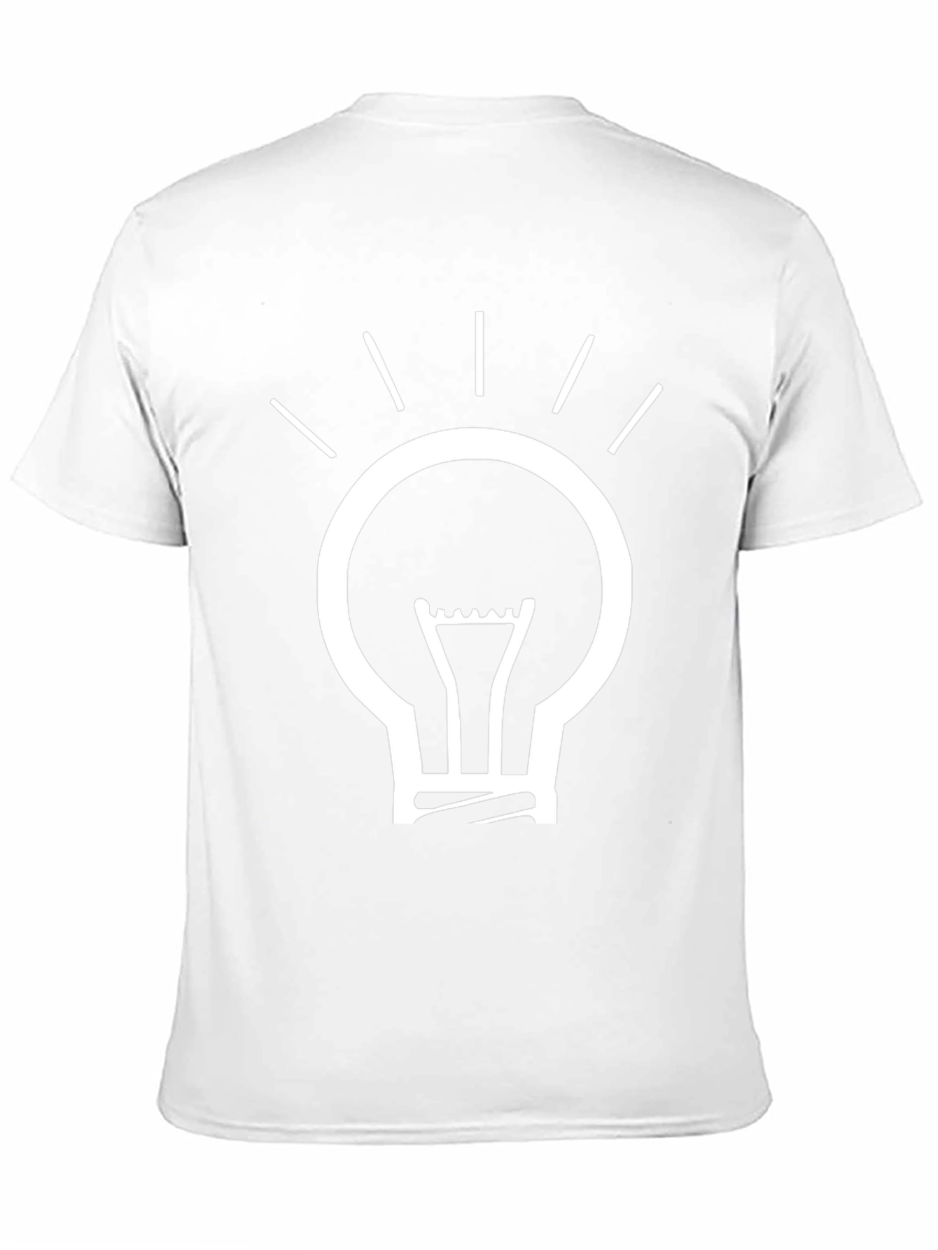 Idea Light Bulb Graphic T-Shirt - Black