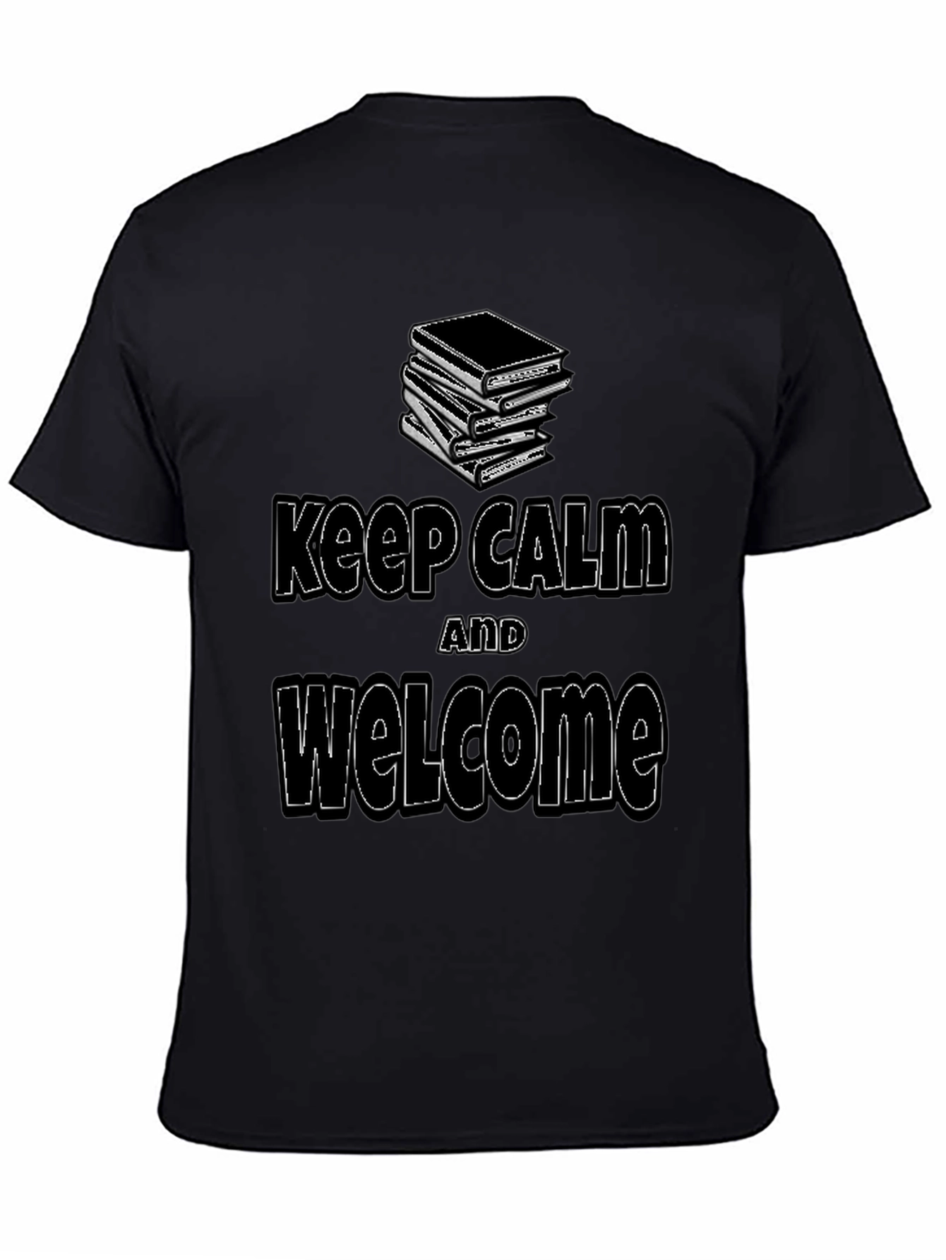 Keep Calm & Welcome T-Shirt - Book Lover Tee