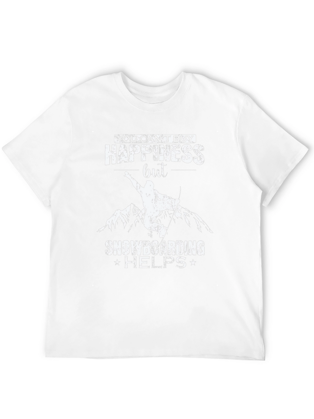 Snowboarding Helps T-Shirt - Happiness Graphic Tee