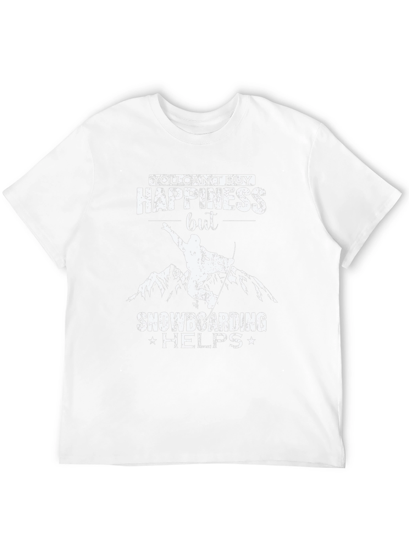 Snowboarding Helps T-Shirt - Happiness Graphic Tee