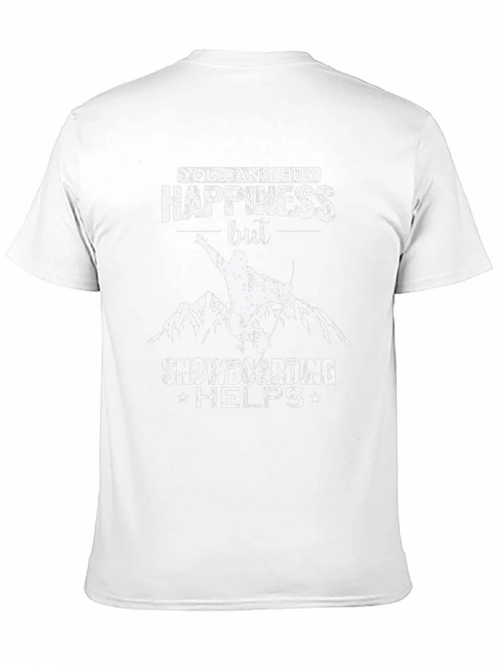 Snowboarding Helps T-Shirt - Happiness Graphic Tee