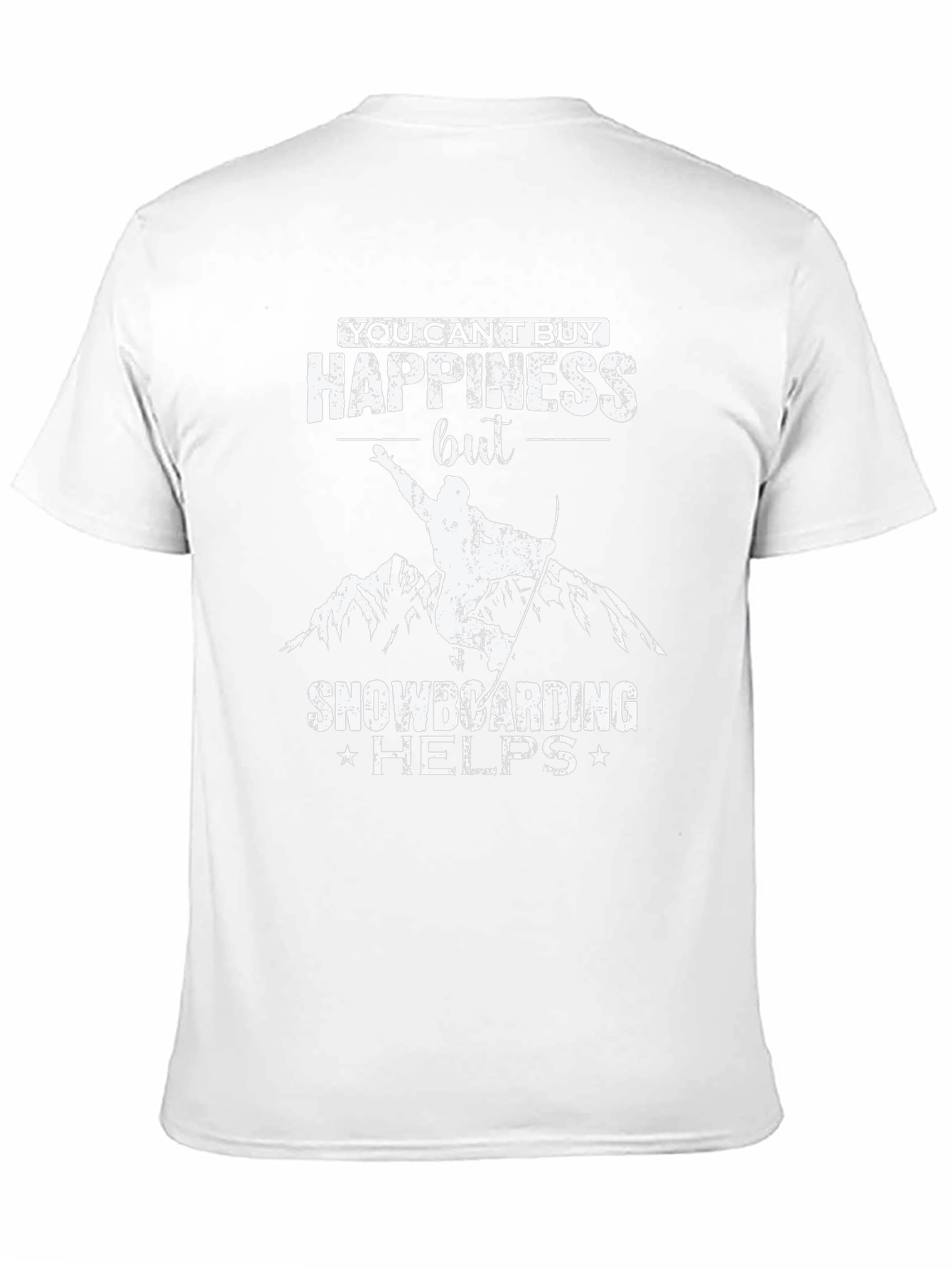 Snowboarding Helps T-Shirt - Happiness Graphic Tee