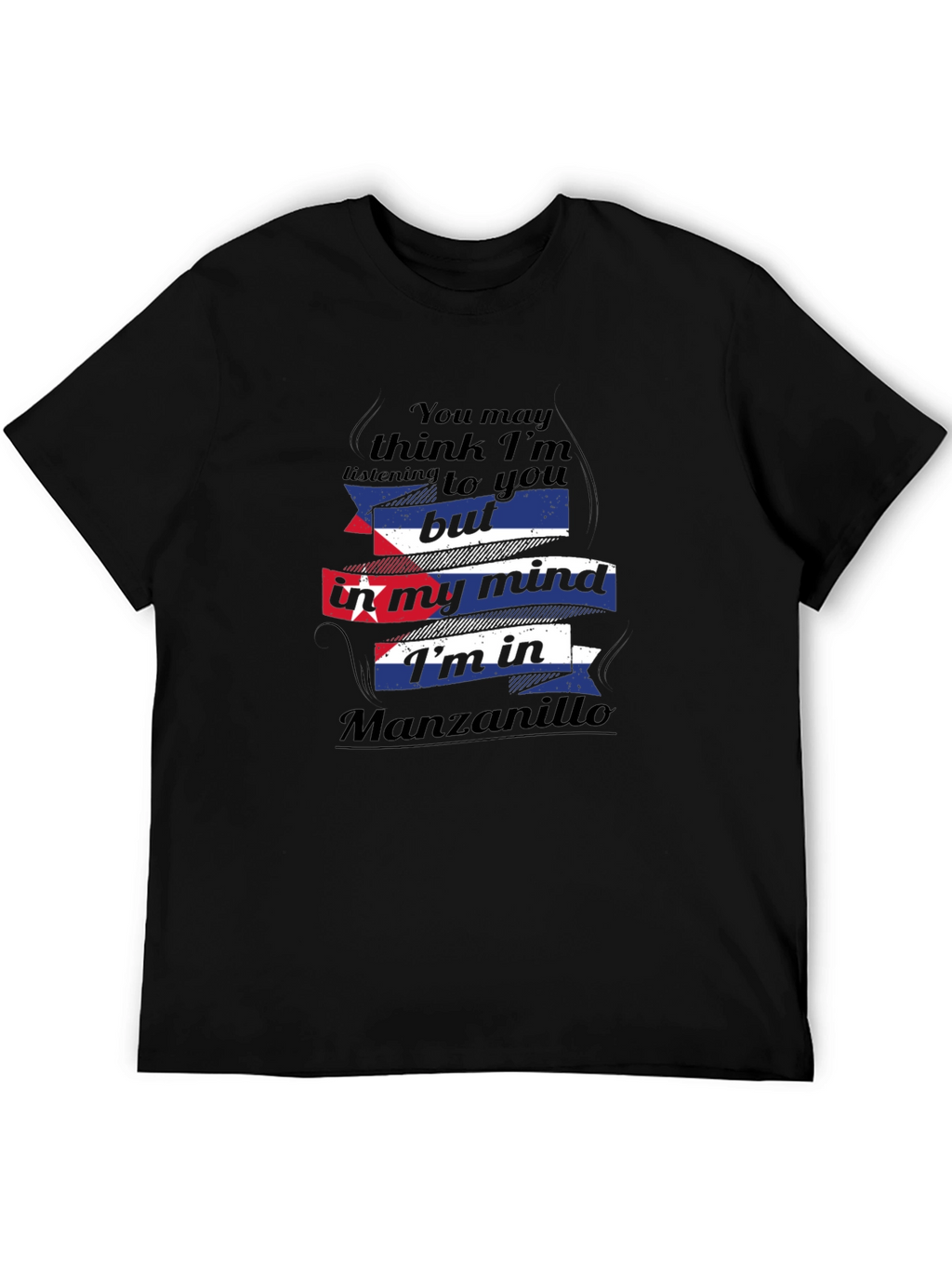 Manzanillo Mind T-Shirt - Cuba Flag