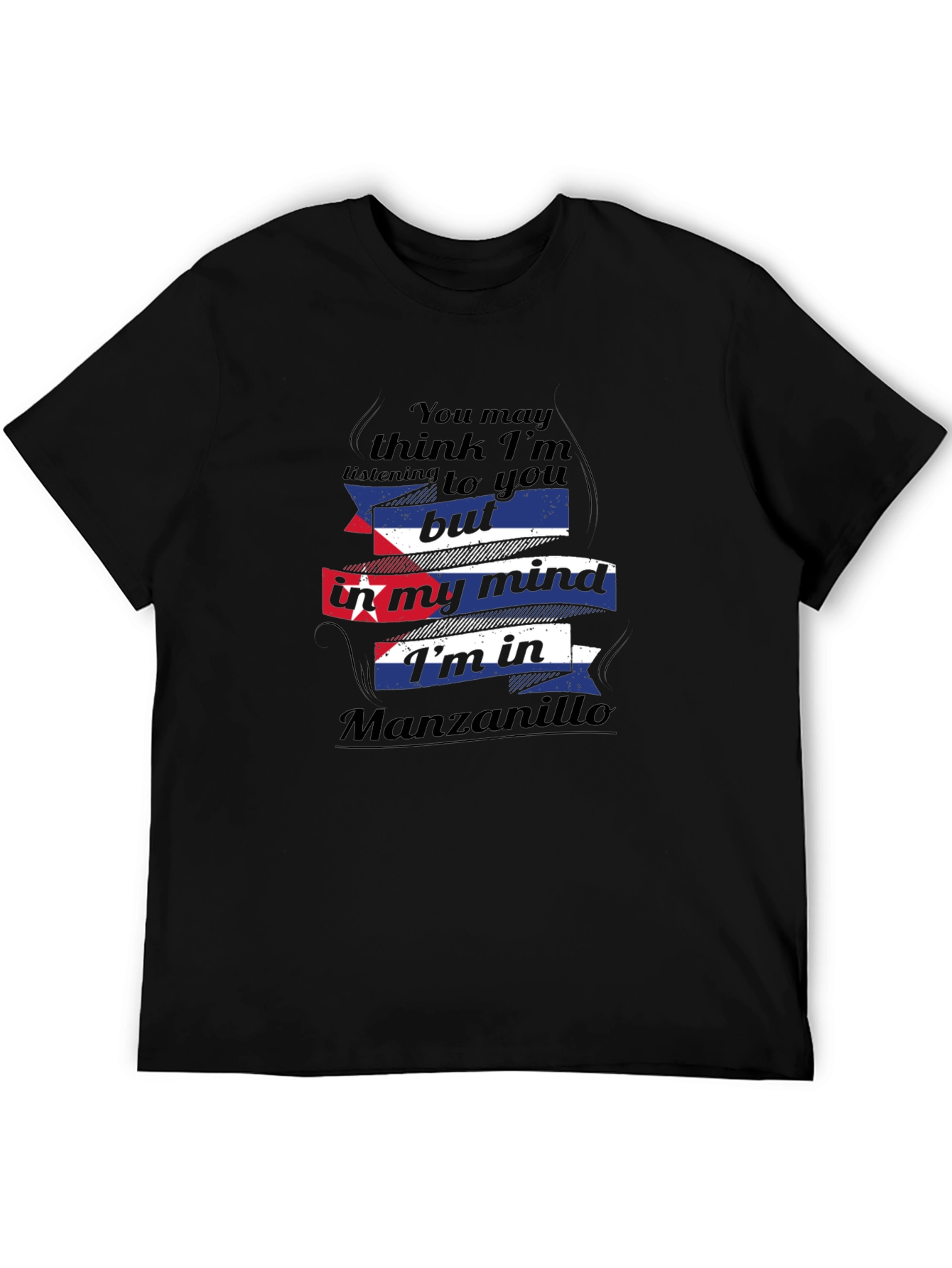 Manzanillo Mind T-Shirt - Cuba Flag