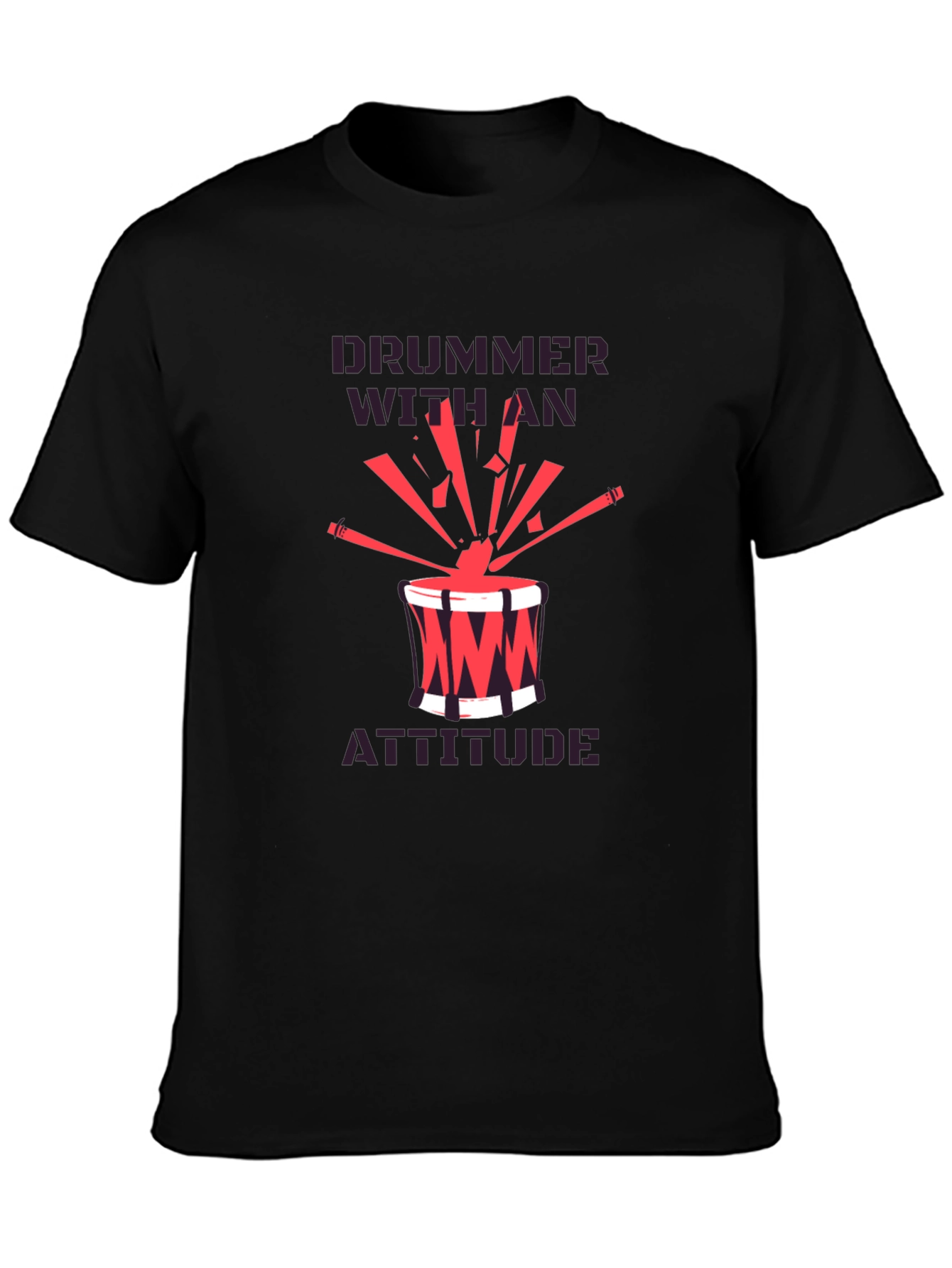 Drummer With An Attitude Graphic Tee