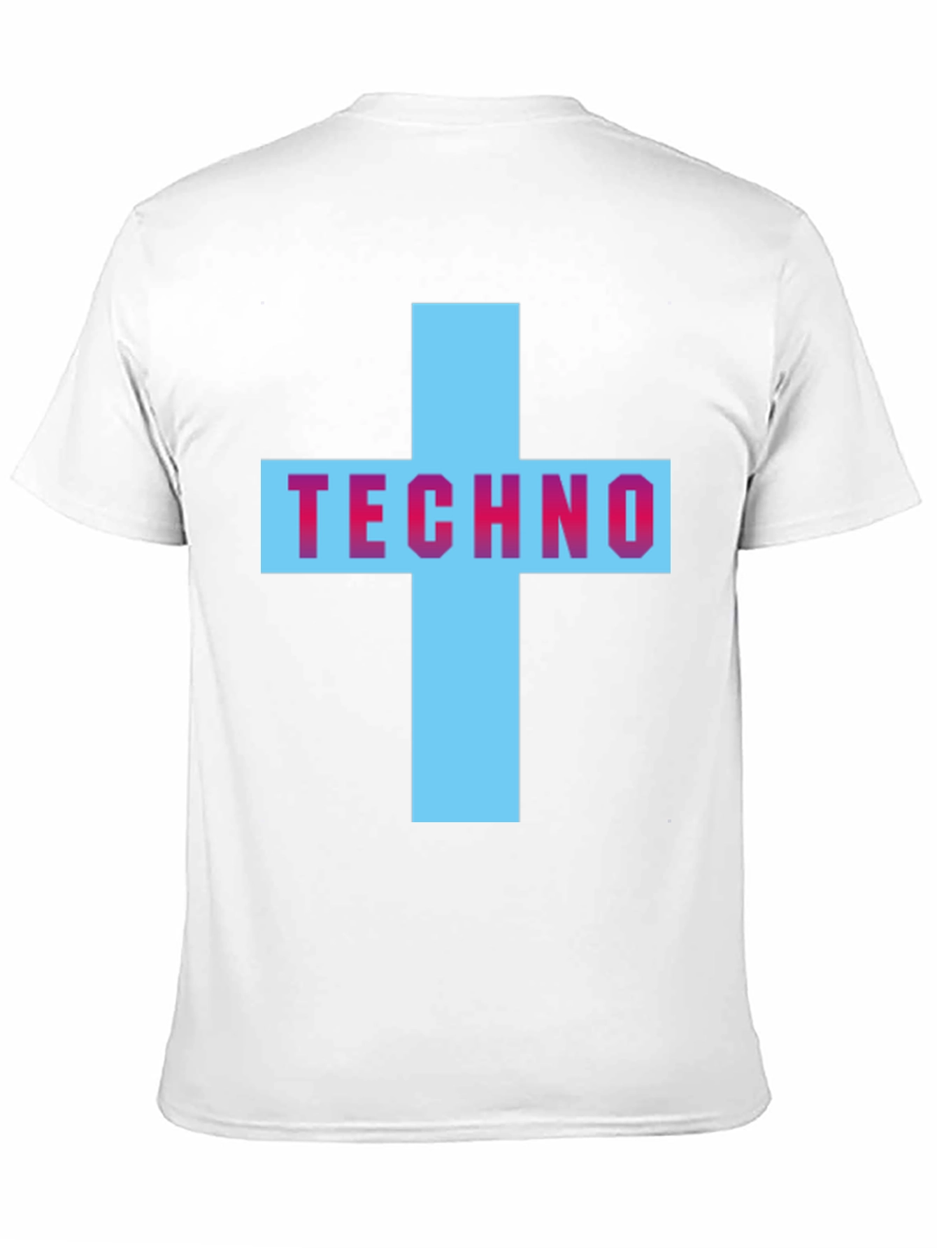 Techno Cross Graphic T-Shirt - Black