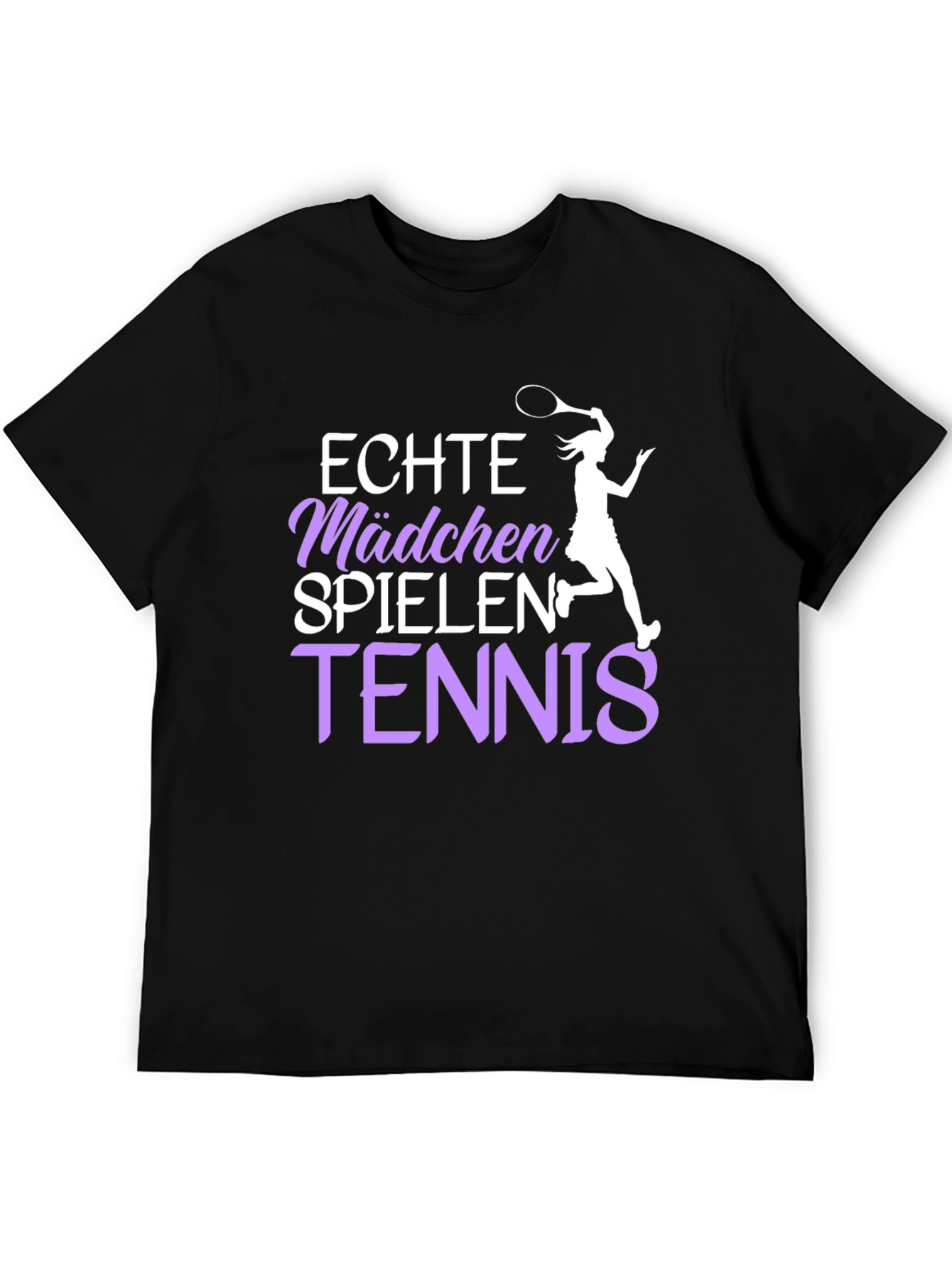 Echte Mädchen Tennis Graphic T-Shirt