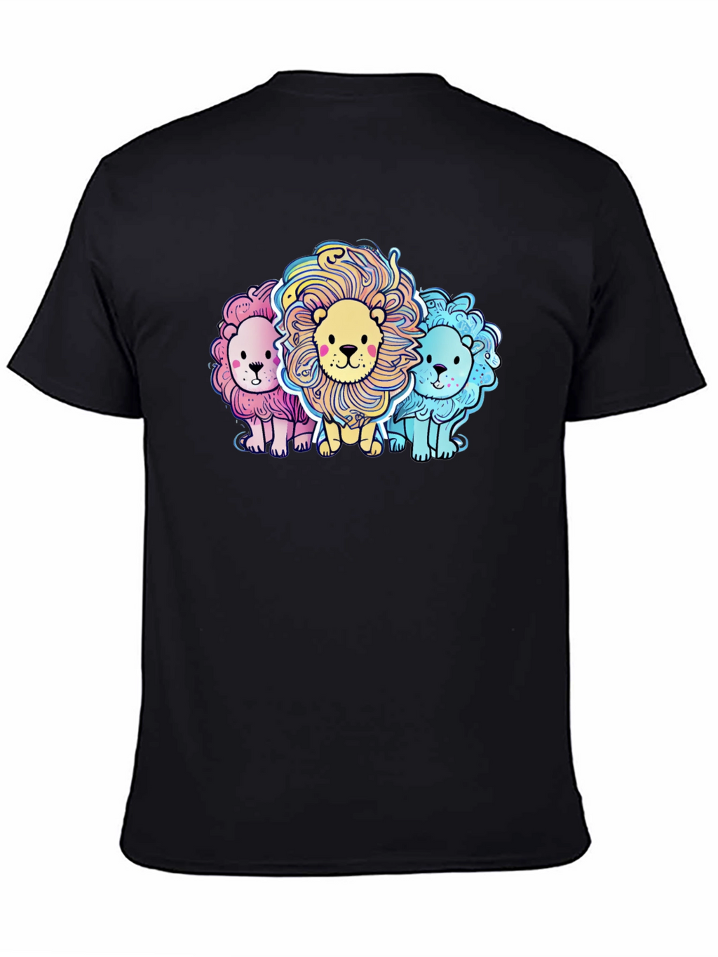 Cute Cartoon Lions Graphic Tee