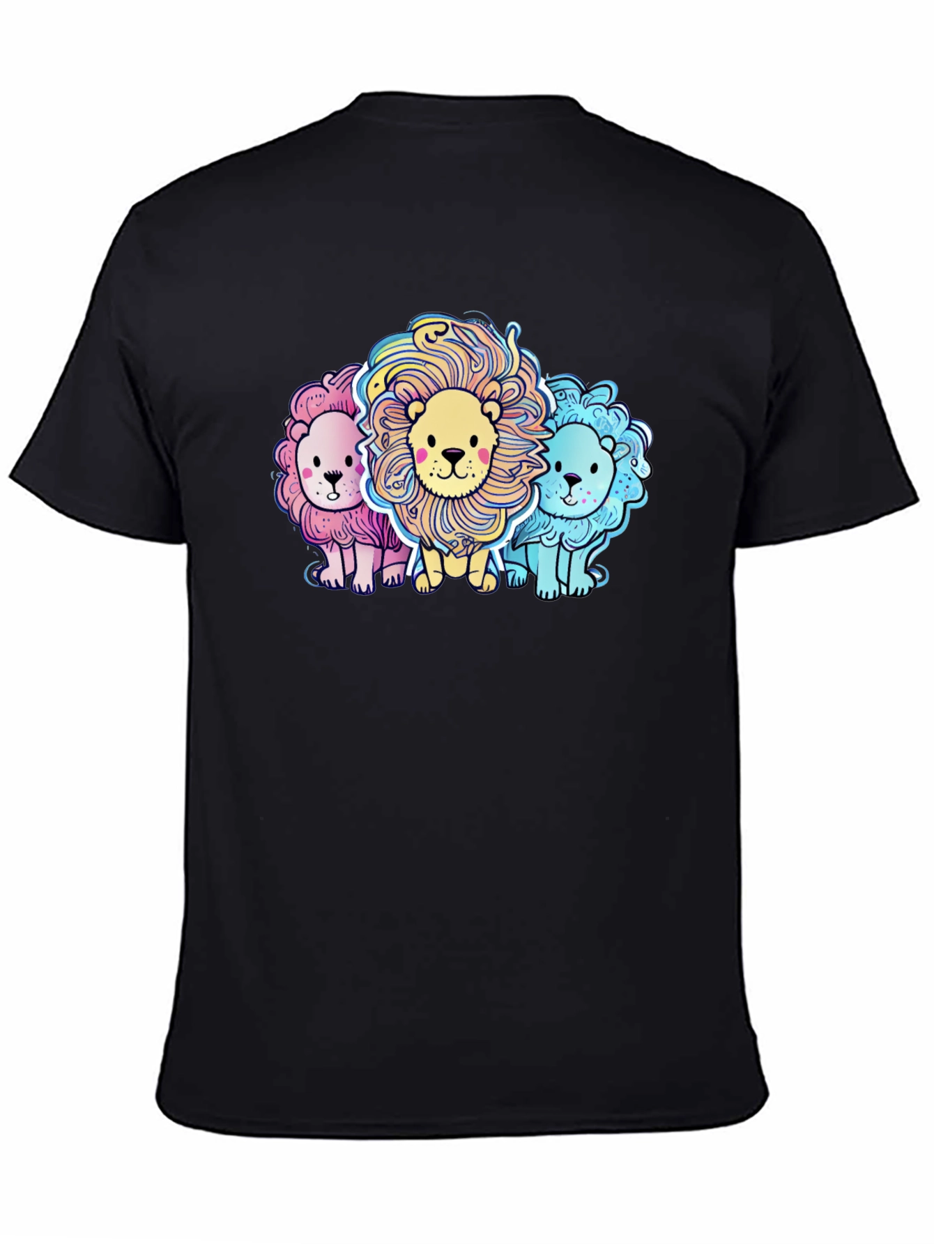 Cute Cartoon Lions Graphic Tee