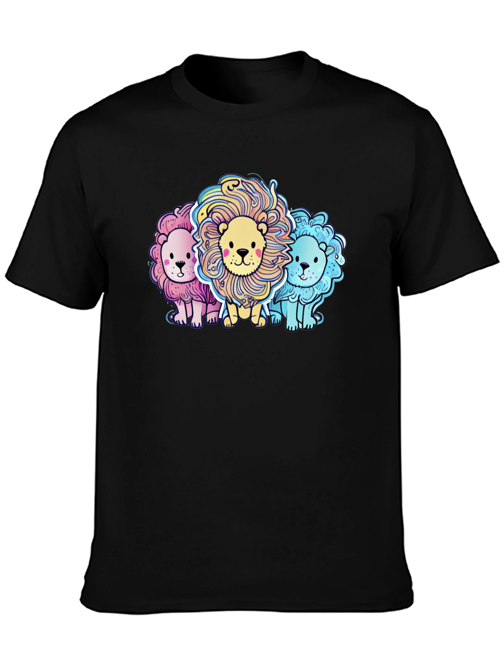 Cute Cartoon Lions Graphic Tee