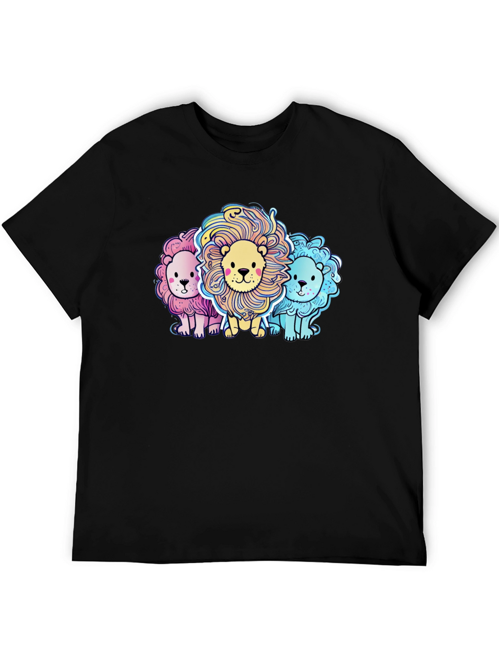 Cute Cartoon Lions Graphic Tee
