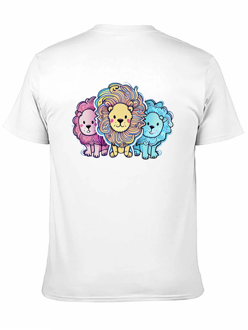 Cute Cartoon Lions Graphic Tee