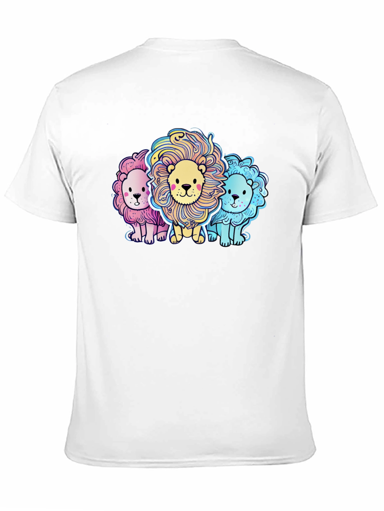 Cute Cartoon Lions Graphic Tee
