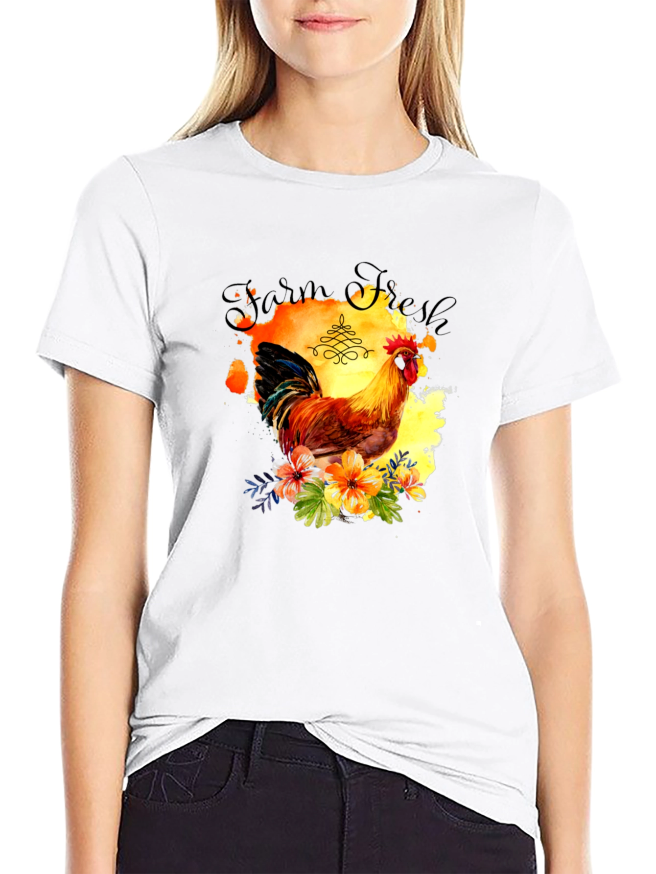 Farm Fresh Rooster Graphic Tee